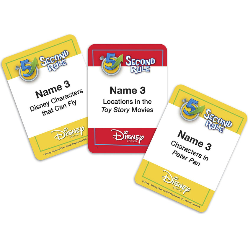 5 Second Rule Disney Edition Fun Family Game