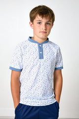slate/white champions blade shirt