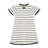Organic Bow Detail Pointelle Sweater Dress