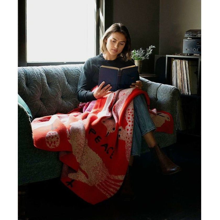Peace Knit Blanket