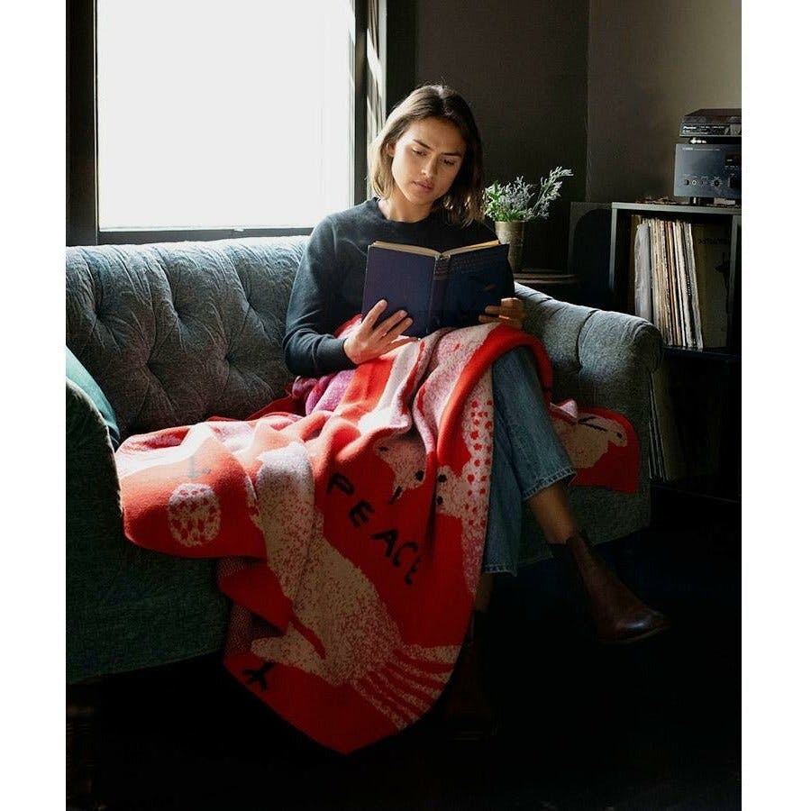 Peace Knit Blanket