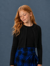 Crop Cardigan and Shell Set_Black