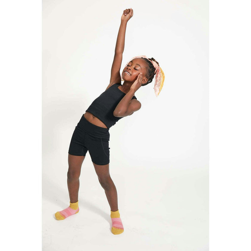 Longline Crop in Black