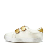 Maeve Old School Double Velcro Strap Leather Sneakers