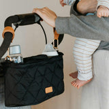 ZICOTO Beautiful Stroller Organizer Bag - Easy to Install Stroller Caddy incl. Cup Holder Attachment - Perfectly Sized Accessories For Any Stroller