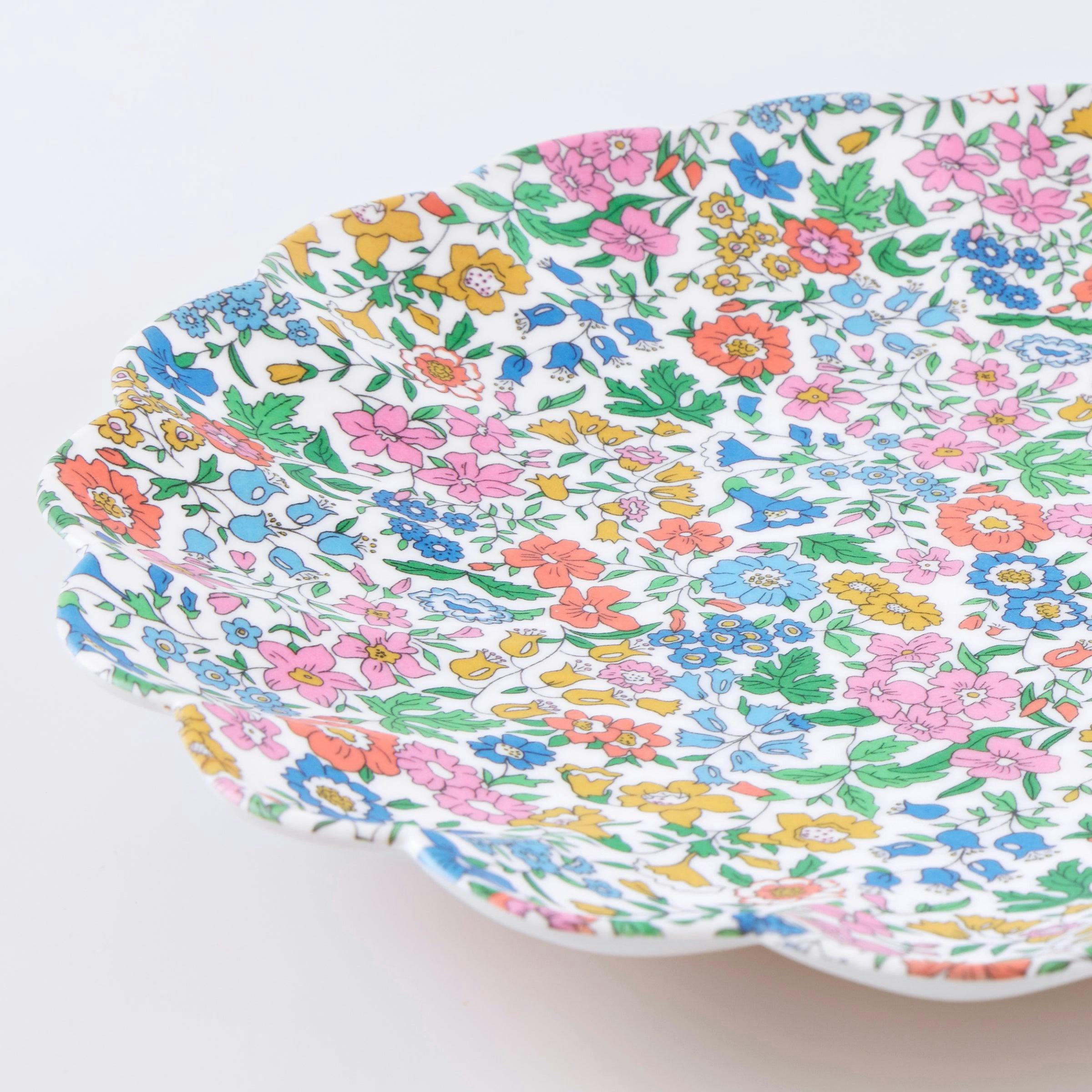 Meri Meri x Liberty Garden Party Reusable Large Plates