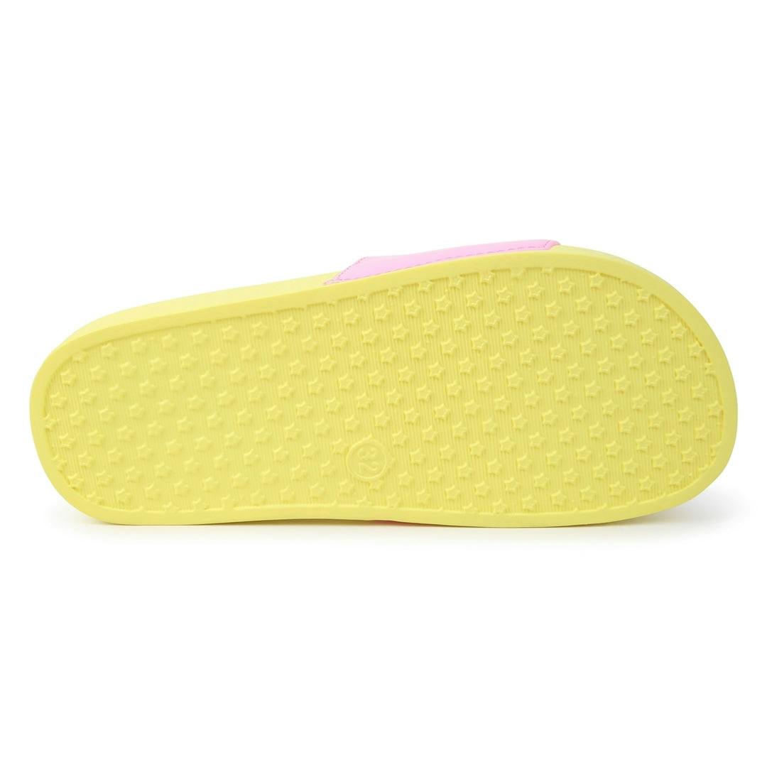 Yellow & Pink Flip-Flops