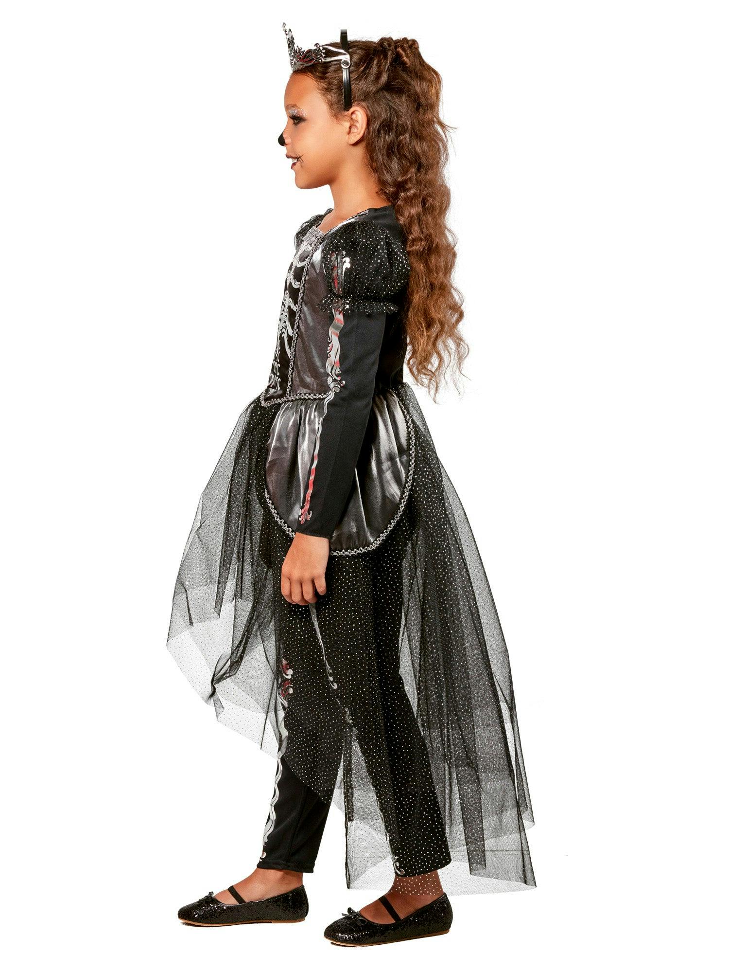 Girls' Skeleton Princess Costume