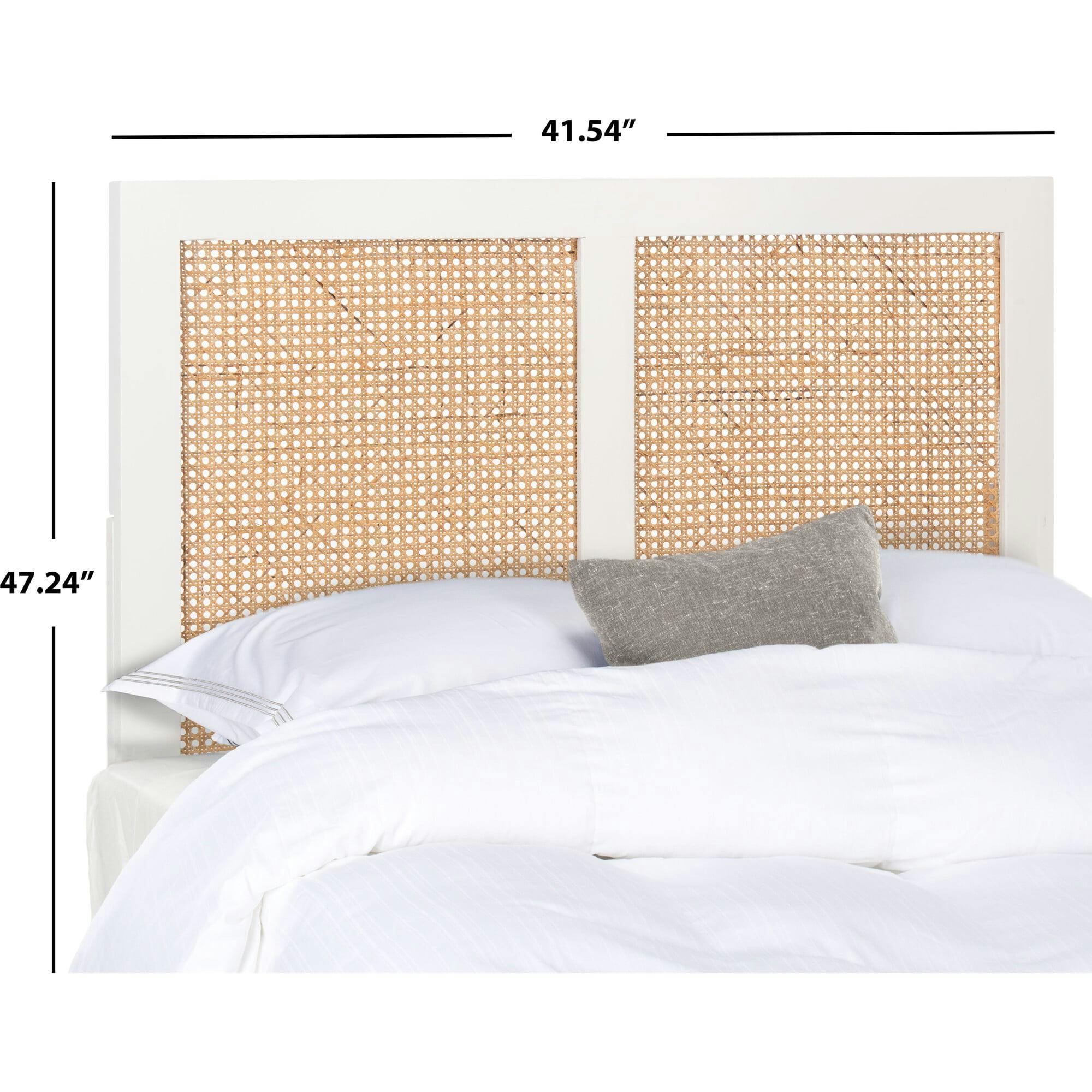 Vienna Cane Headboard, White