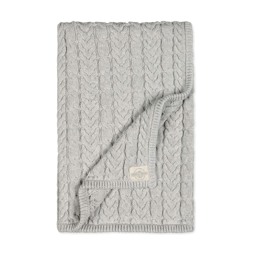 Organic Cable Knit Blanket