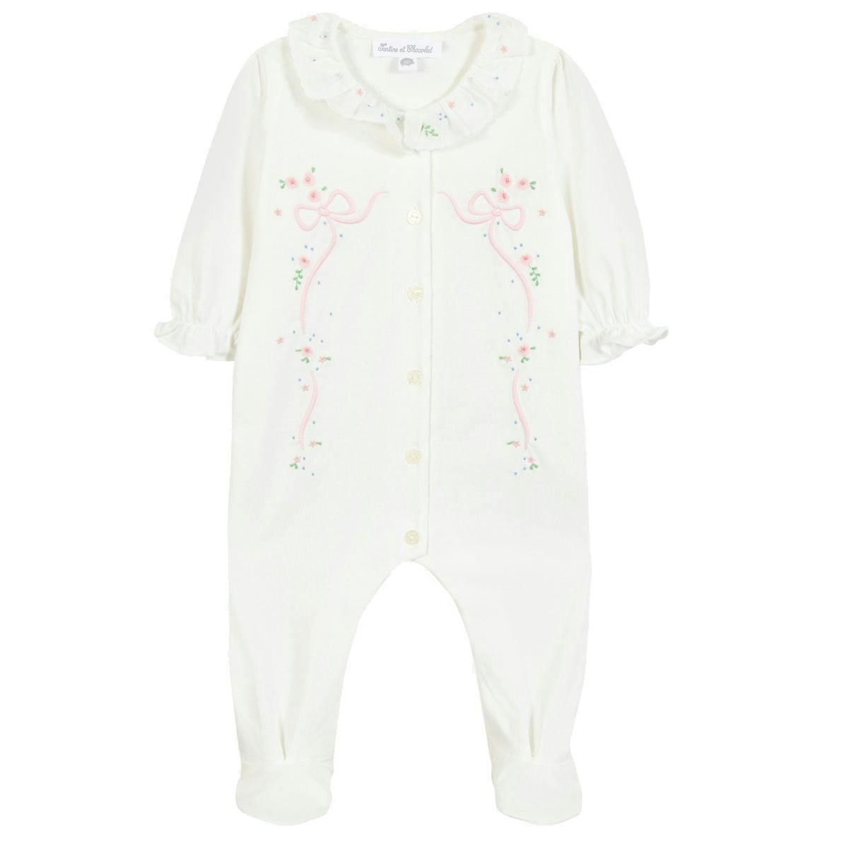 TARTINE ET CHOCOLAT Bows Embroidered Pyjama