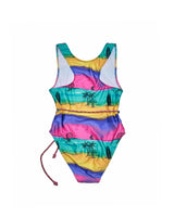 T-Back Belted One Piece (Camp Cove Print)