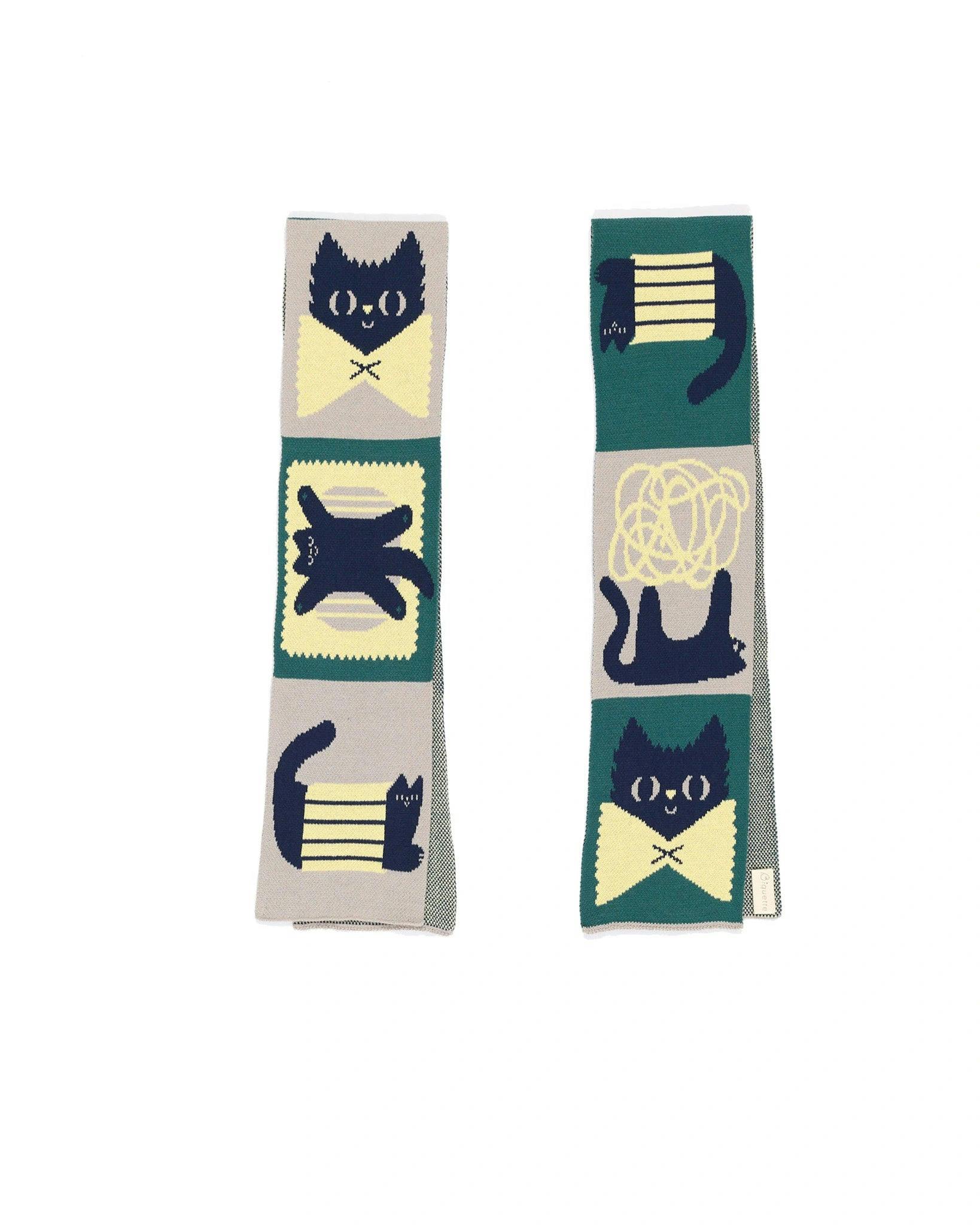Pasta Cat Mini Scarf