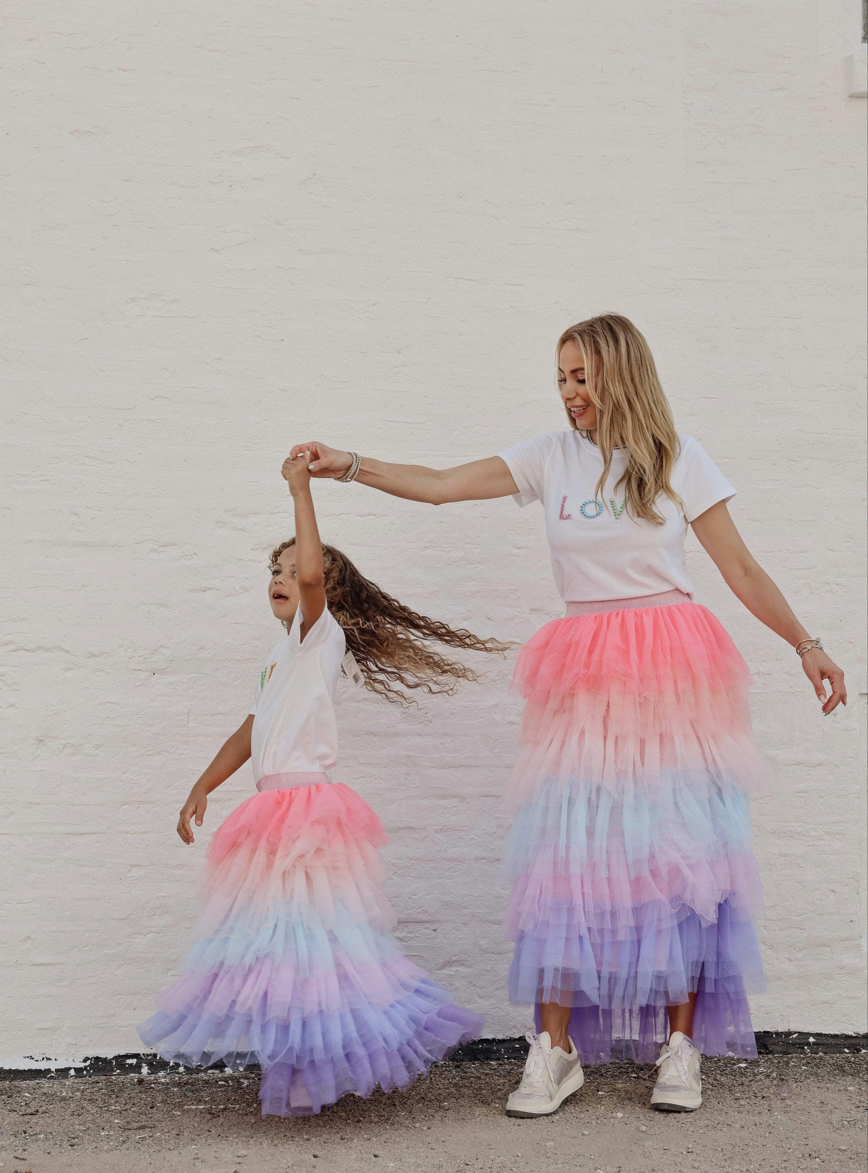 Cotton Candy Ruffled Tire Maxi Tutu