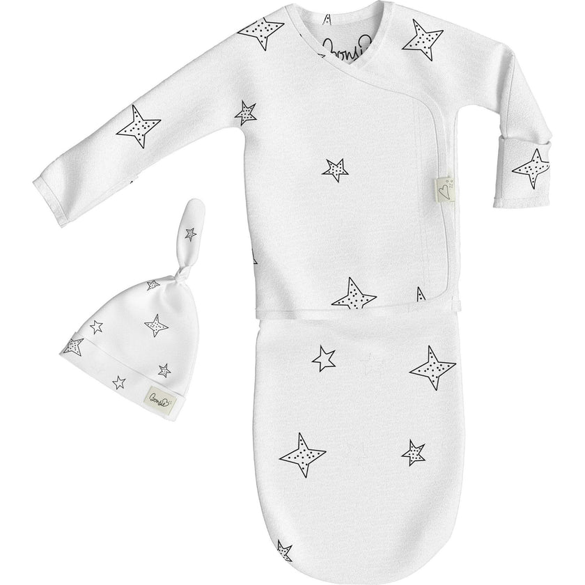 Bonsie Baby Onsie Bag and Hat