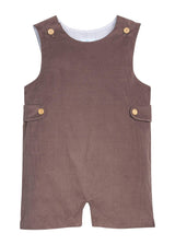 Button Tab John John - Chocolate Corduroy