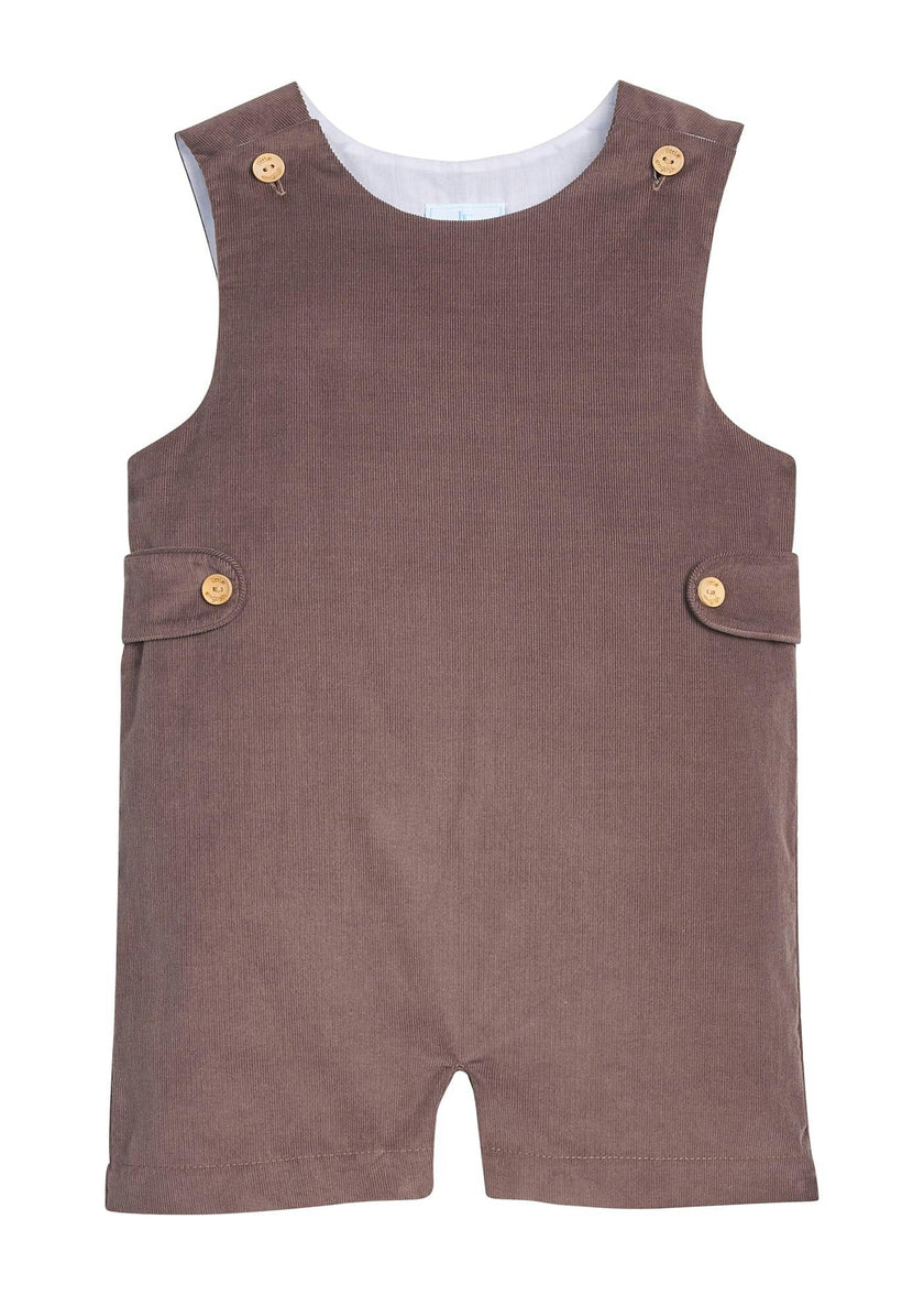 Button Tab John John - Chocolate Corduroy