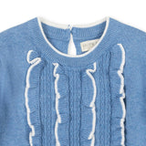 Organic Ruffle Bodice Sweater Dress