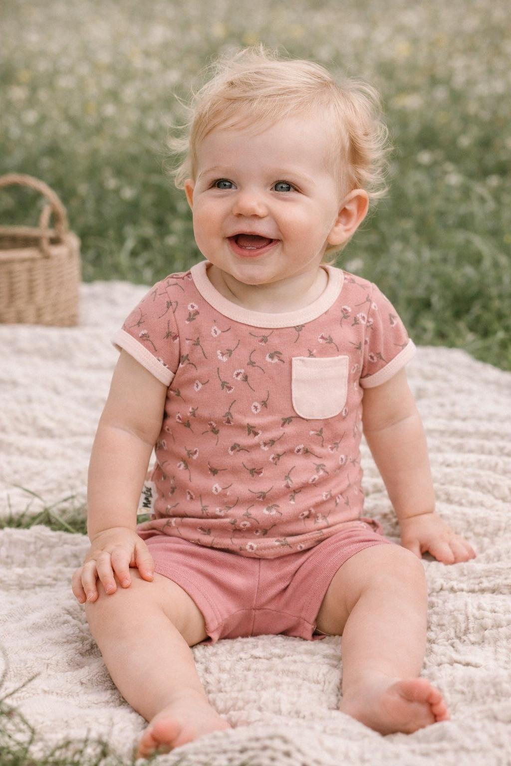 All Over Floral Two-Piece Set