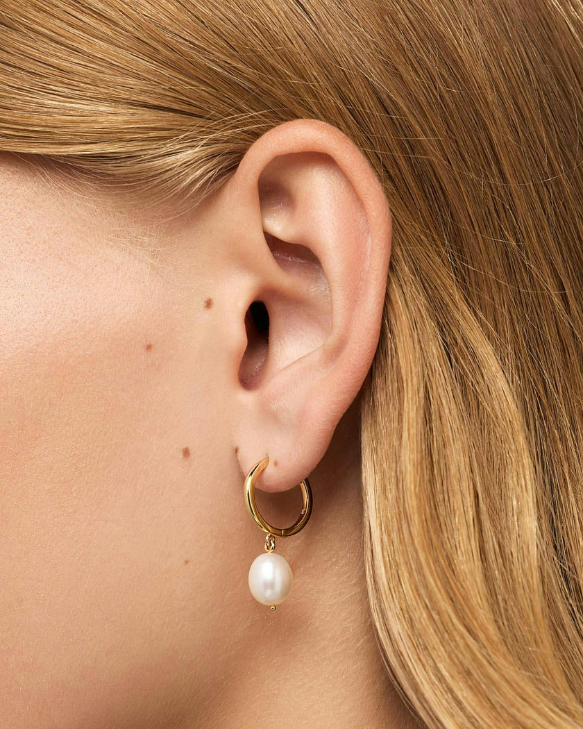 Pearl Hoops - Medium Frida