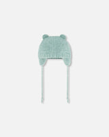 Knit Hat With Ears Green
