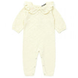 BONTON Ruffle Collar Knit Jumpsuit