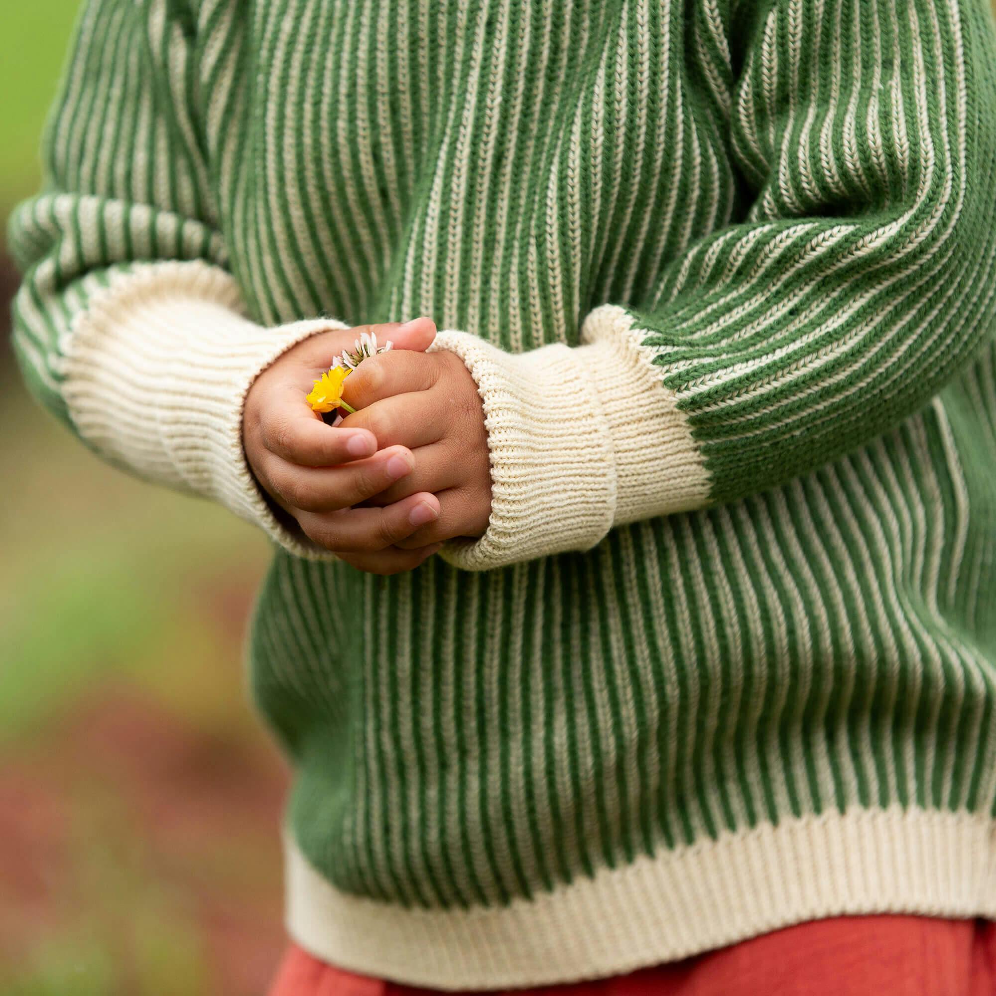 Garden Green Knitted Snuggly Jumper, Green