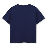 Medieval Blue Paris Embroidered Logo Tee