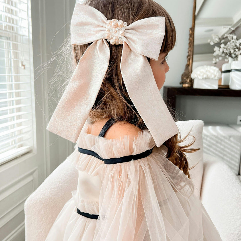Jackie Jacquard Hair Bow