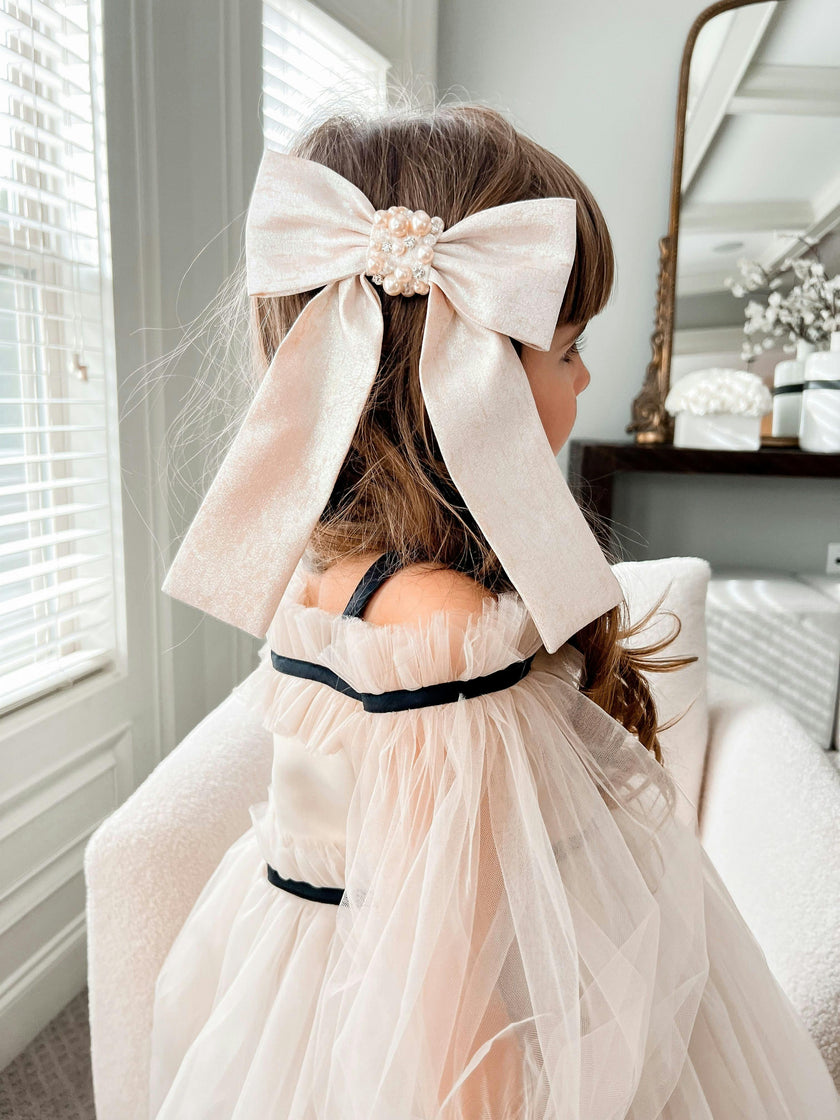 Jackie Jacquard Hair Bow