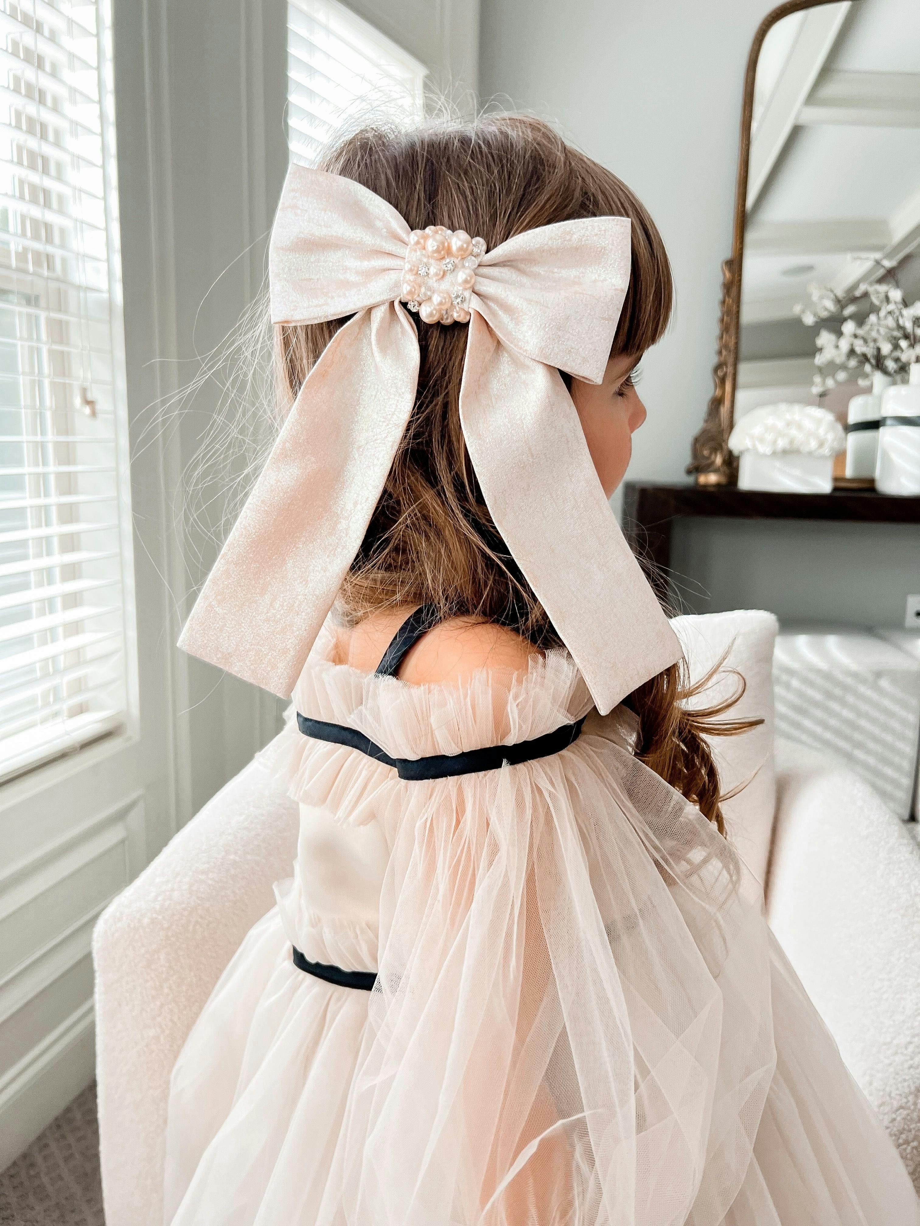 Jackie Jacquard Hair Bow