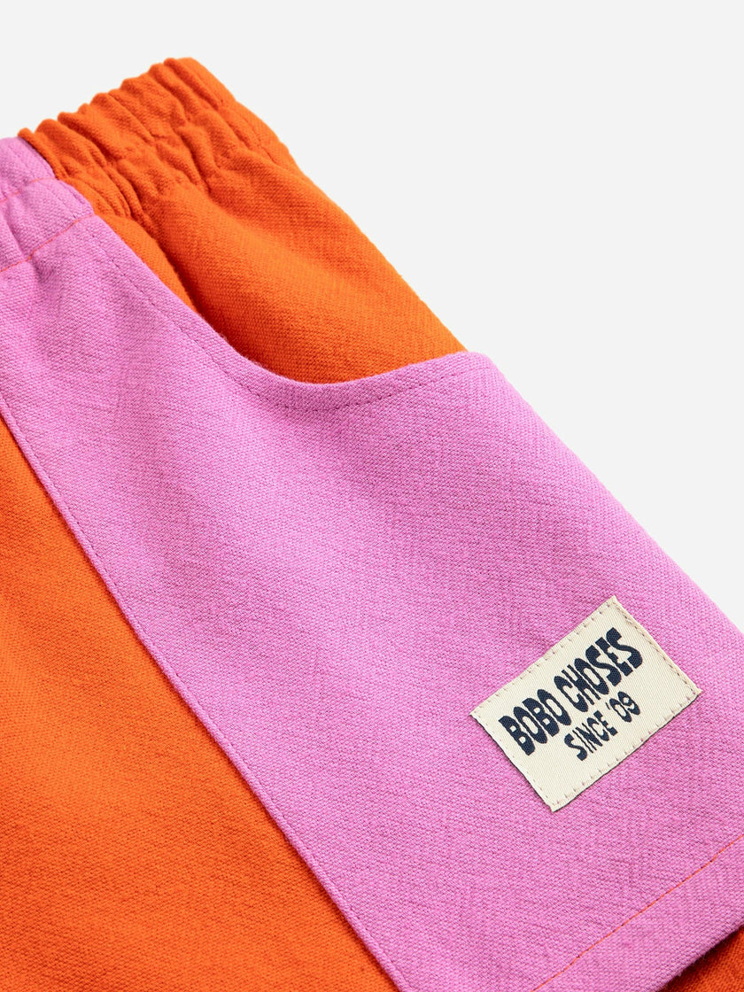 Bobo Choses color Block woven shorts