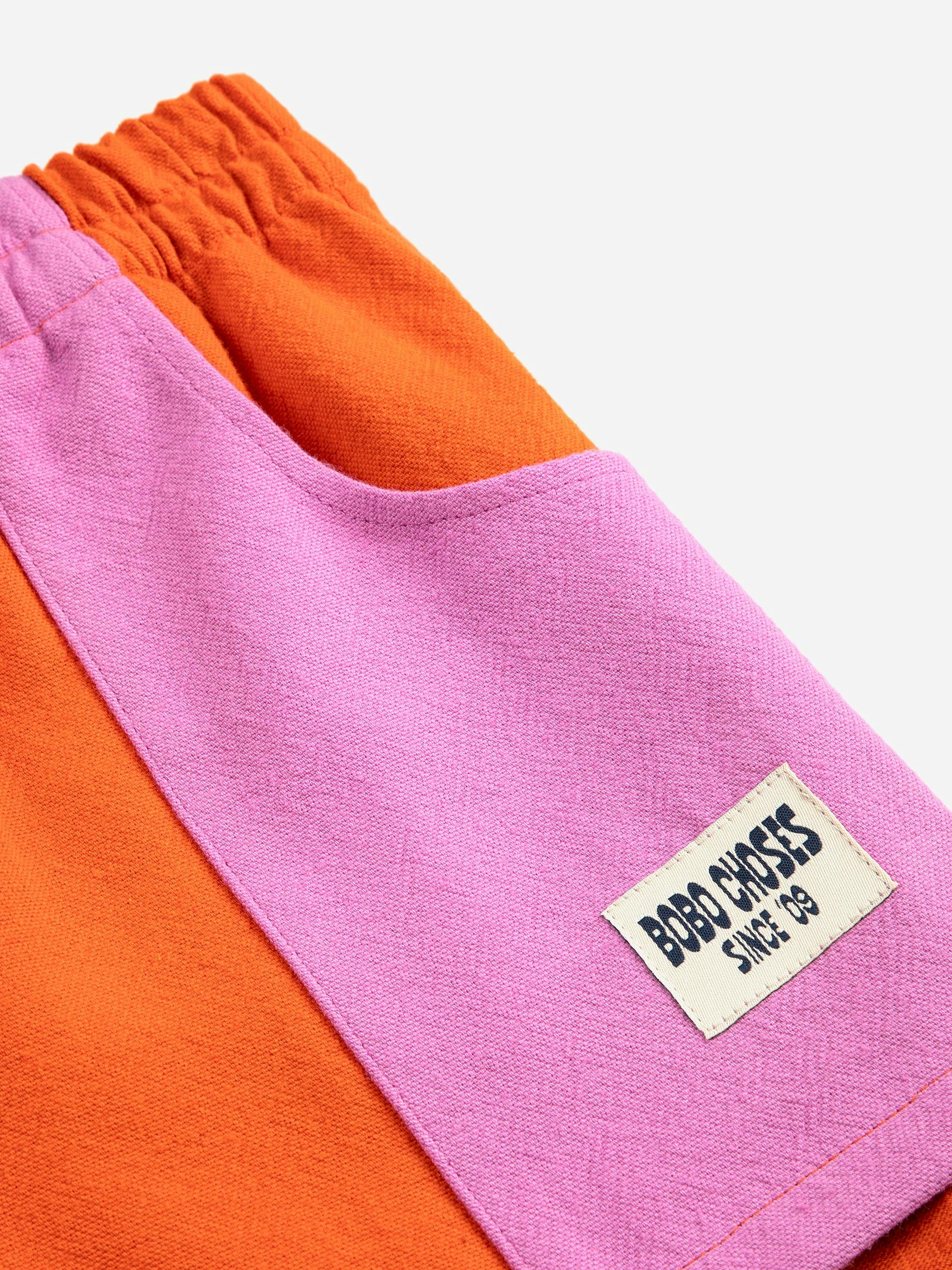 Bobo Choses color Block woven shorts