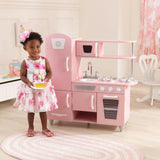 Vintage Wooden Play Kitchen with Working Knobs