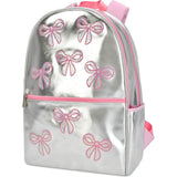 Silver Sequin Bows Backpack