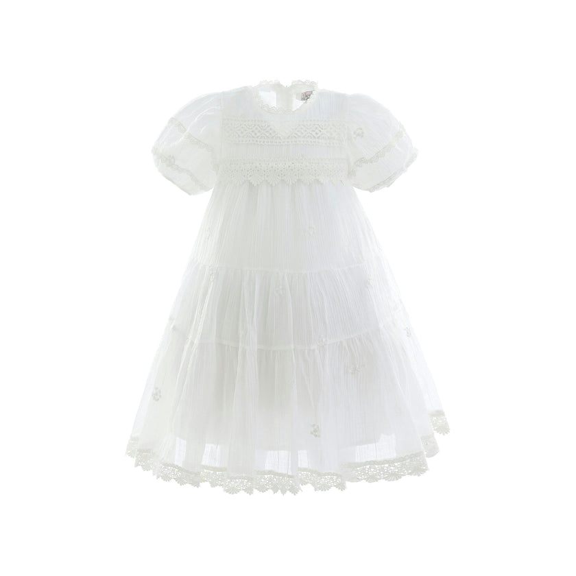 White Lace Lined Bailey Dress