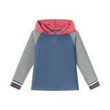 Kids Hooded Colorblocked Jersey Tee