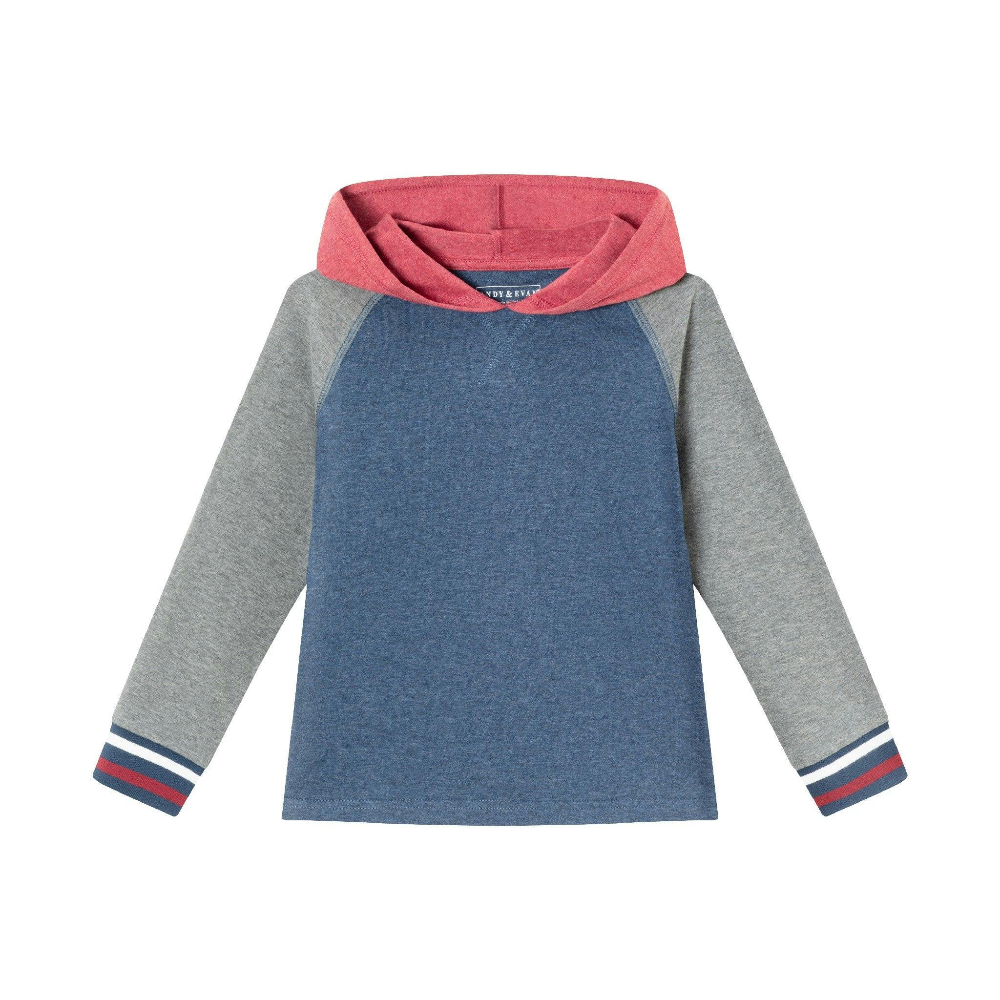 Kids Hooded Colorblocked Jersey Tee