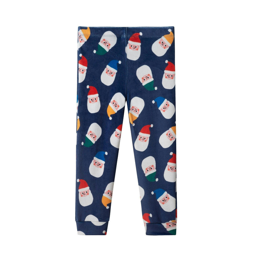 Boys (2-4) Velour Pajama Set | Santa Squad - Navy