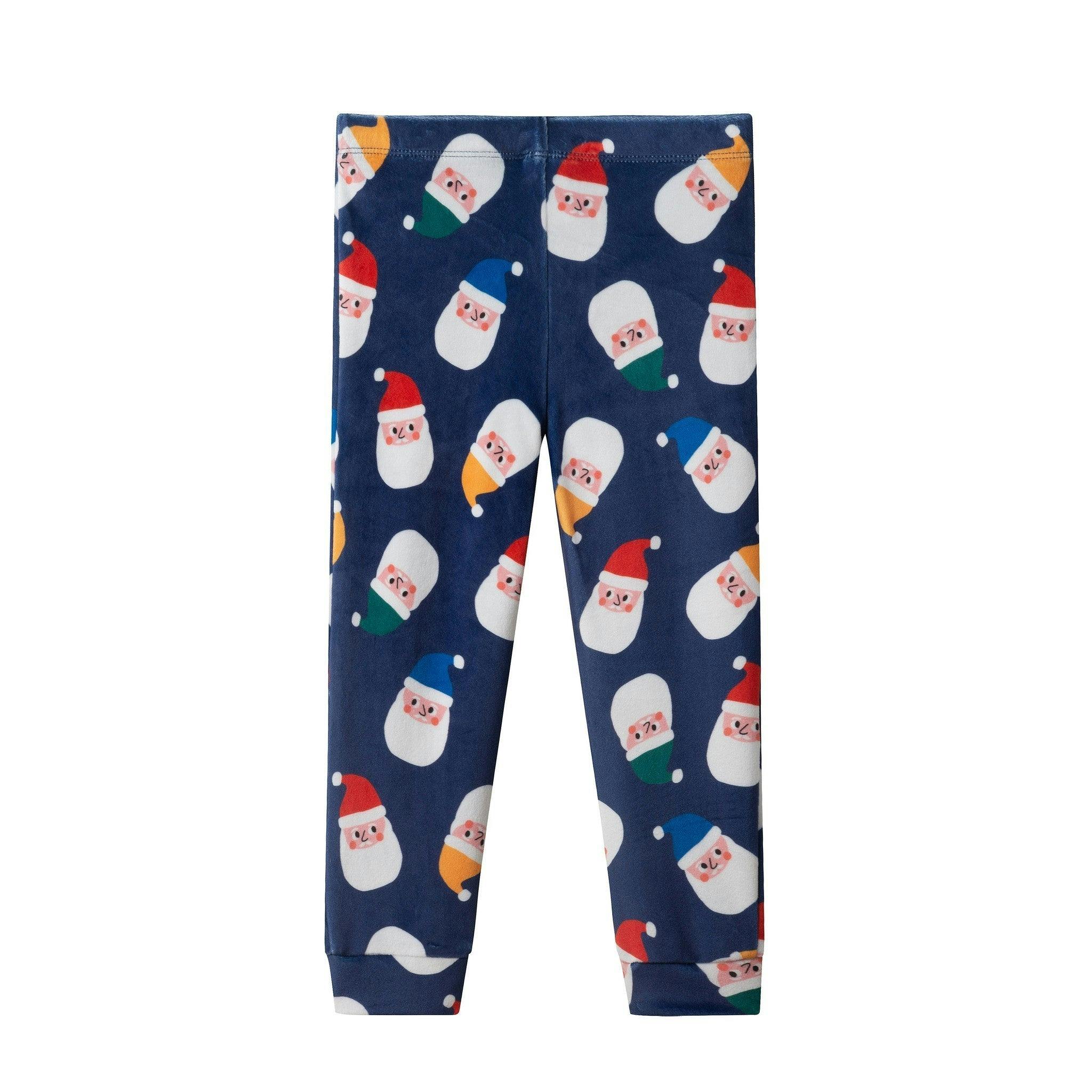 Boys (2-4) Velour Pajama Set | Santa Squad - Navy
