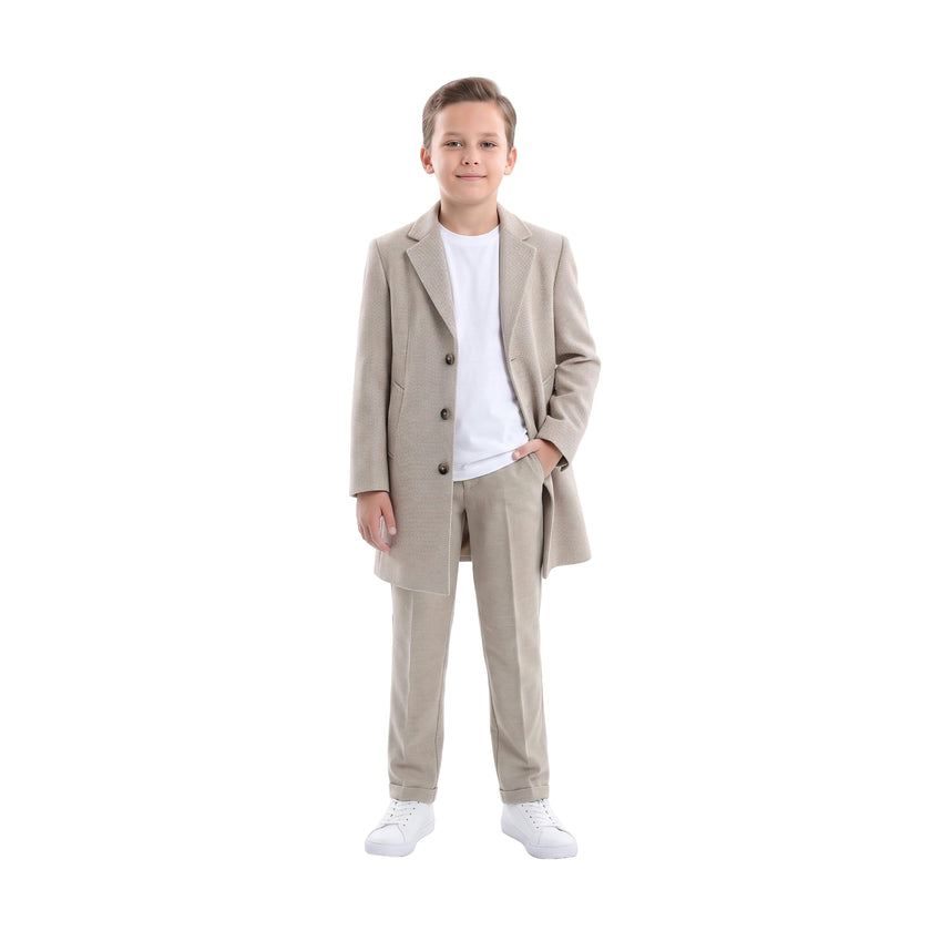 Beige Overcoat