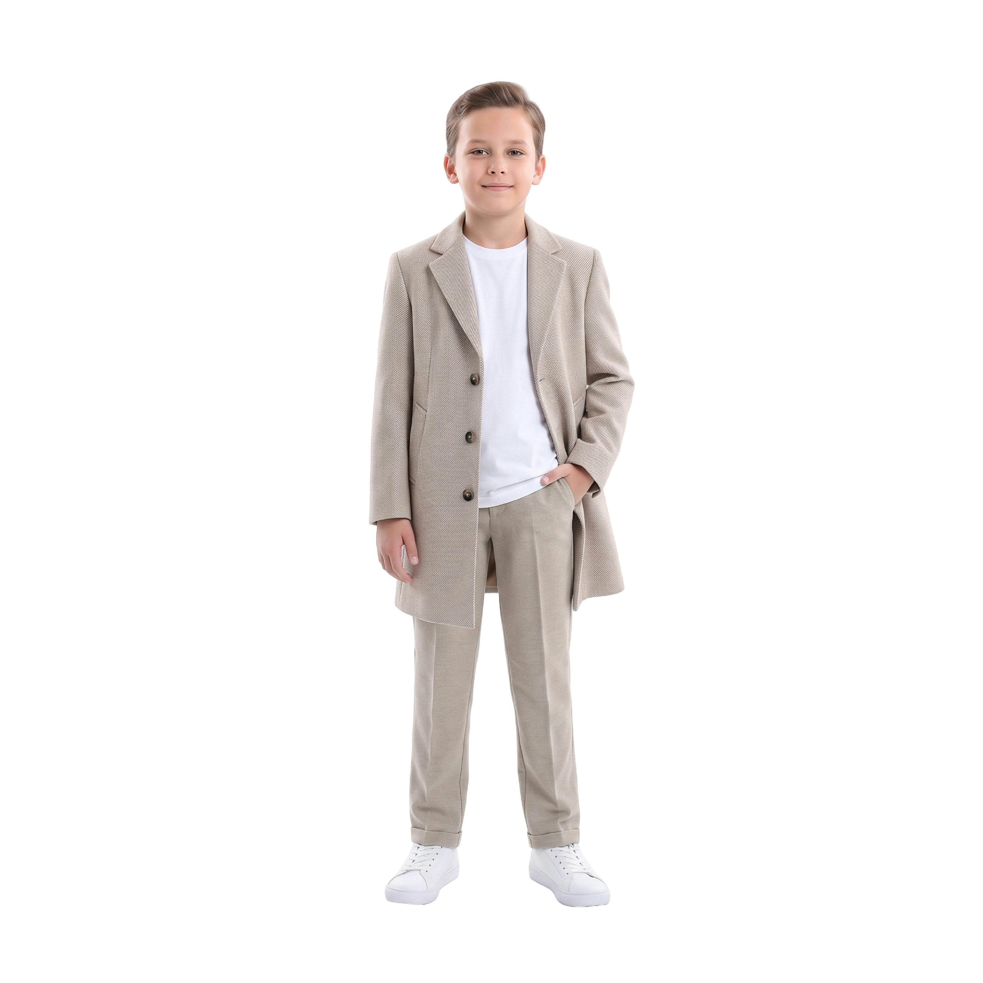 Beige Overcoat