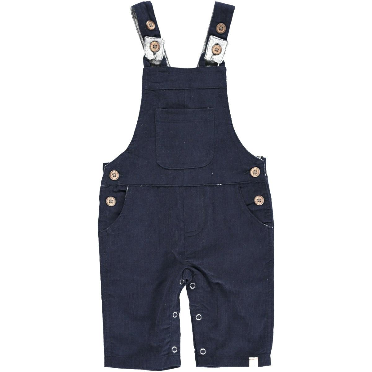 HARRISON Navy cord overalls
