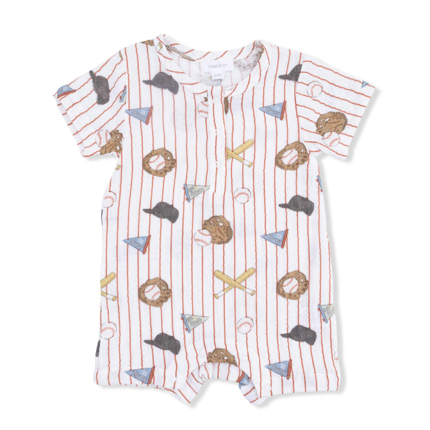 Vintage Baseball Stripe - Henley Shortall