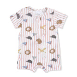 Vintage Baseball Stripe - Henley Shortall