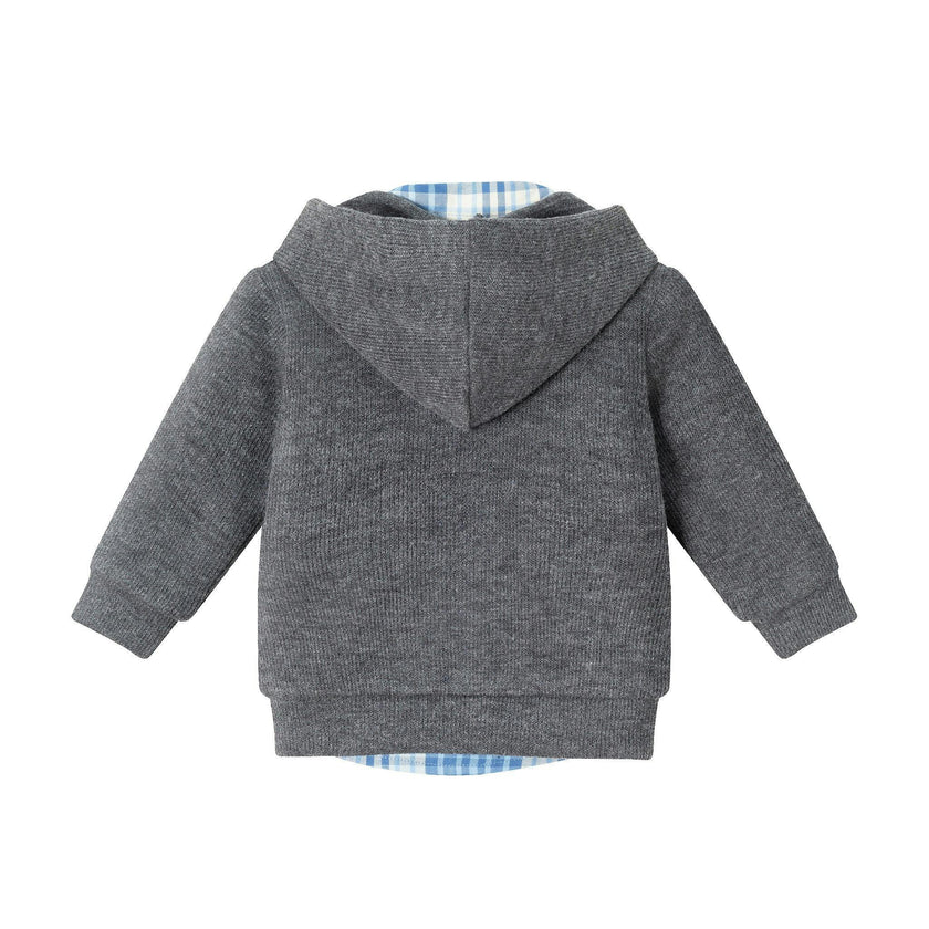 Infant 3-Piece Hooded Cardigan & Cord Set