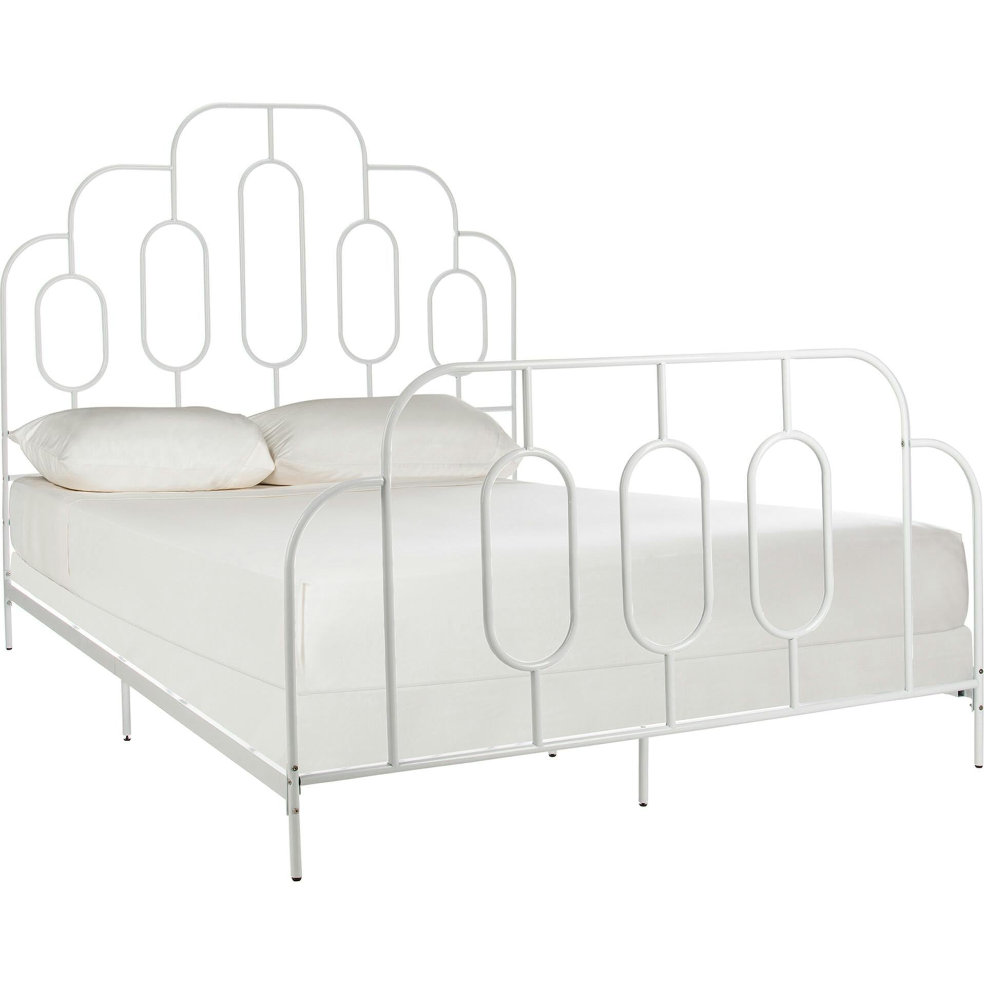 Paloma Metal Retro Bed, White