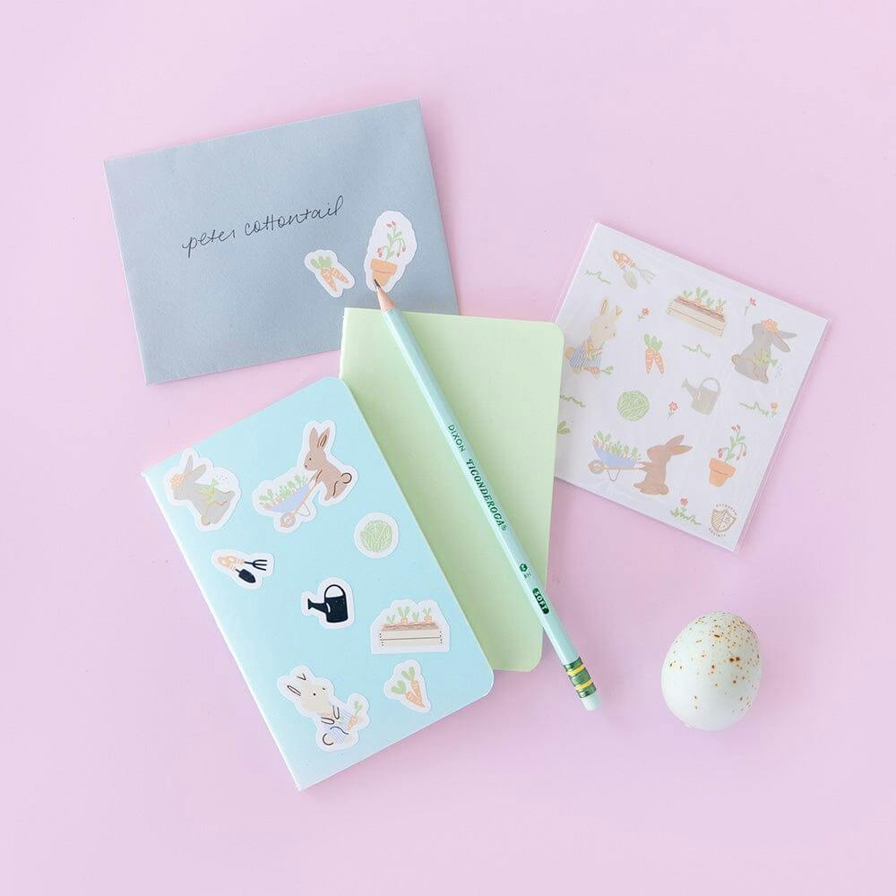 Bunnies In The Garden Sticker Set