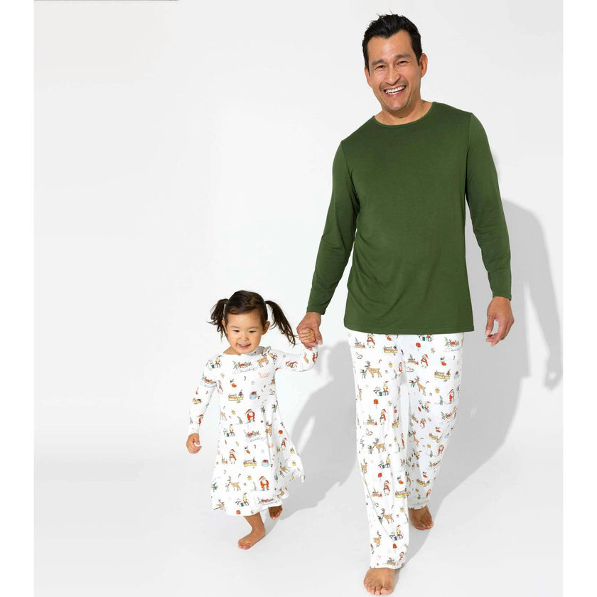 Santa's Workshop Bamboo Men's Pajama Set