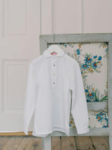 White Gingham Miguel Long Sleeve Boy Shirt